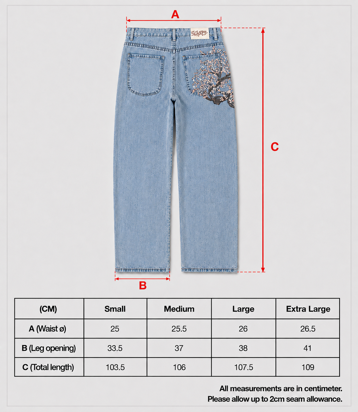 Derschutze Cherry Blossom Jeans
