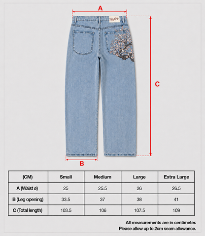 Derschutze Cherry Blossom Jeans